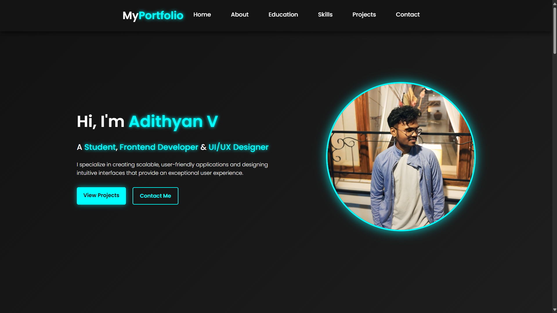 Adithyan V | Portfolio